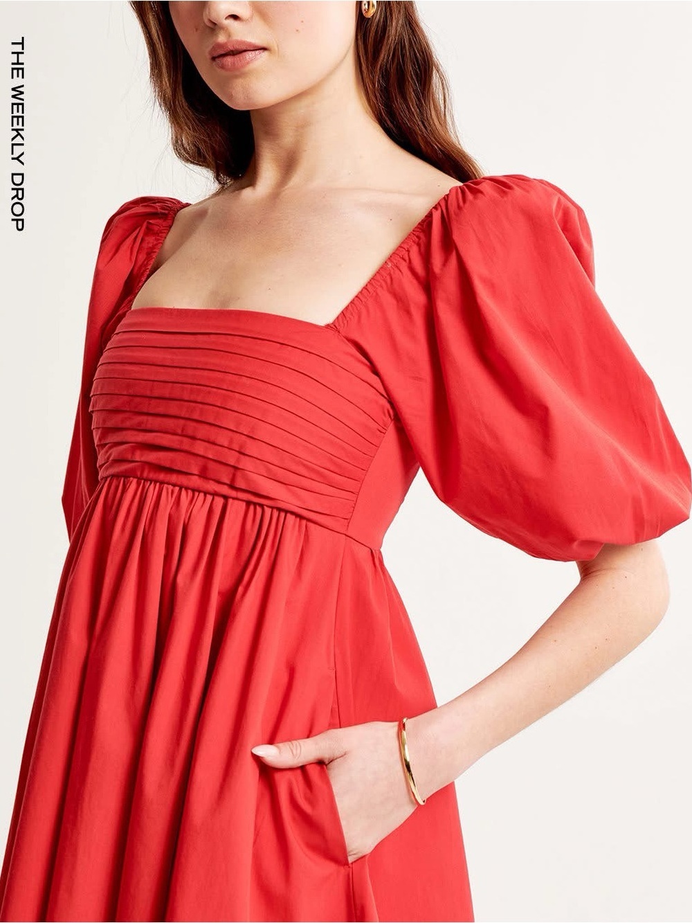 Abercrombie & Fitch Emerson Puff Sleeve Mini Dress